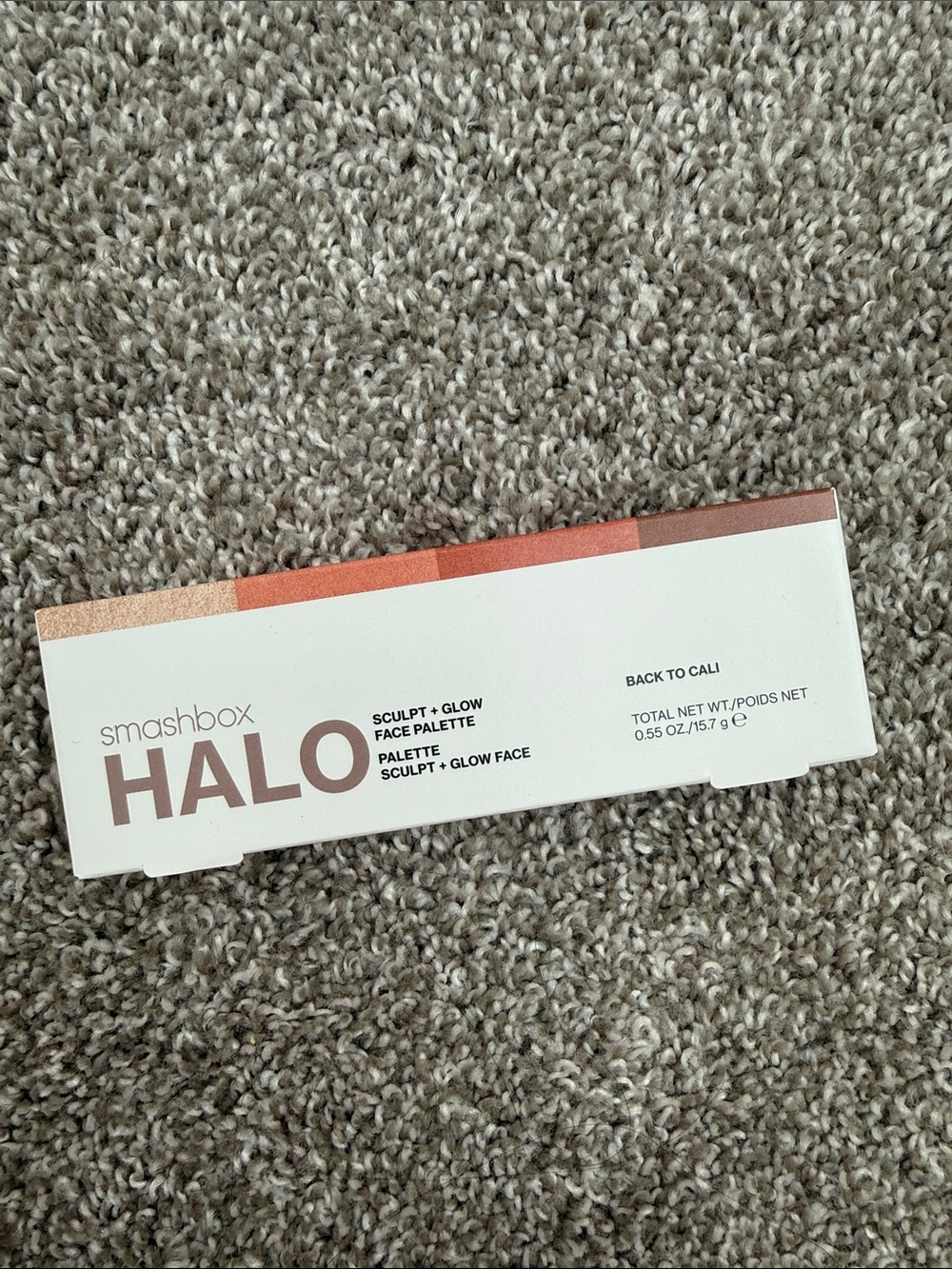 Smashbox HALO Sculpt + Glow Face Palette — White with Rose and Copper Accents